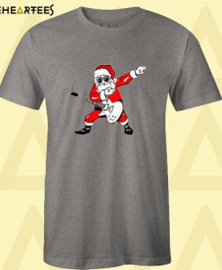 Funny Dabbing Santa Claus Guitar Guitarist Christmas Gift T-Shirt