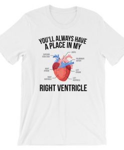 Funny Medical Shirt,Medical Student Gift , Romantic Gift, Biology Student Gift, Anatomical Heart ,Biology Jokes,Short-Sleeve Unisex T-Shirt DAP