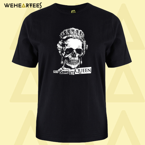 God Save The Queen – Sex Pistols Skull T shirt