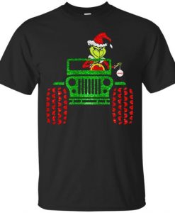 Grinch Jeep Christmas T-Shirt DAP