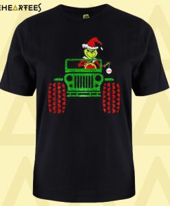 Grinch Jeep Christmas T-Shirt