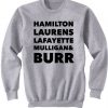 Hamilton Laurens Lafayette Mulligan & Burr Sweatshirt DAP