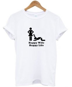 Happy wife happy life t-shirt DAP