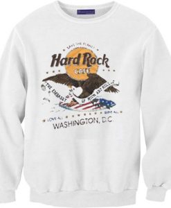 Hard Rock Cafe Washington DC Unisex Sweatshirt DAP