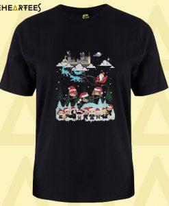 Harry Potter and Santa Claus Christmas T shirt