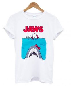 Hello Kitty Jaws Parody T shirt DAP