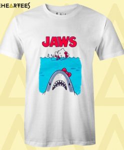 Hello Kitty Jaws Parody T shirt