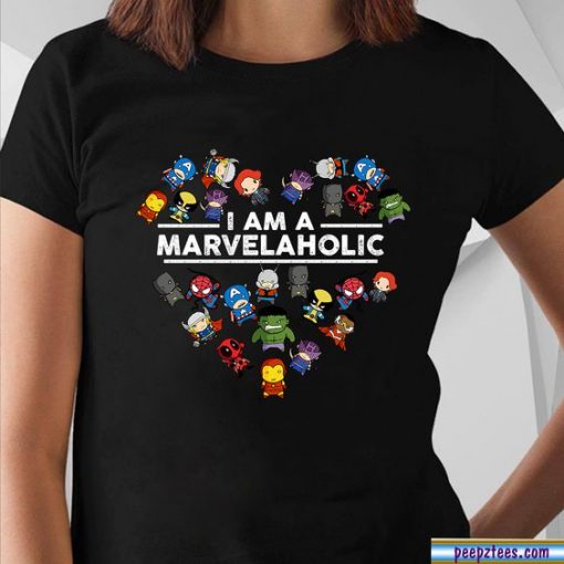 I Am A Marvelaholic Shirt DAP