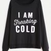 I Am Freaking Cold Sweatshirt DAP