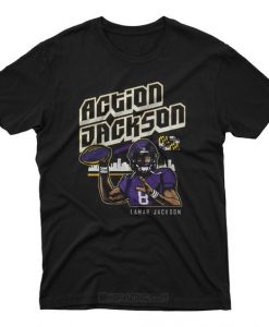 Lamar Jackson's Action Jackson T shirt DAP