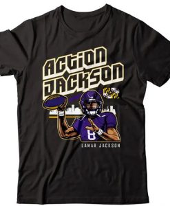 Lamar Jackson's Action Jackson t shirt DAP