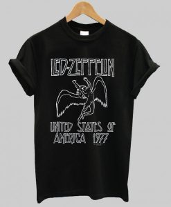 Led Zeppelin United States Of America 1977 T Shirt DAP