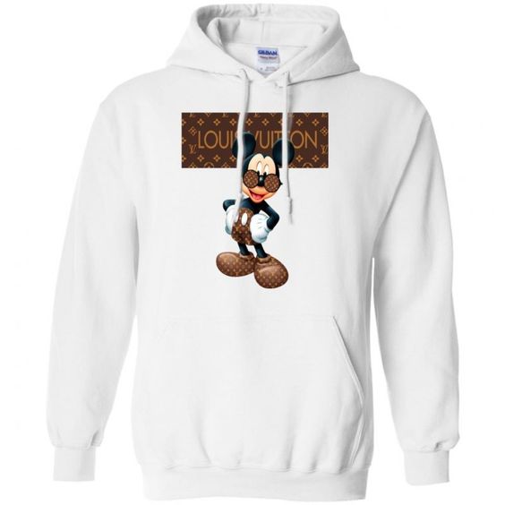 Louis Vuitton Stripe Mickey Hoodie DAP