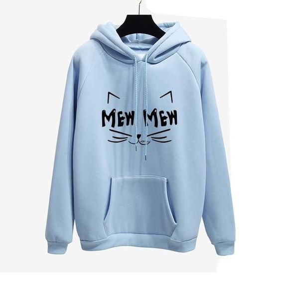 MEWMEW Blue Hoodie DAP