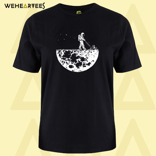 Men's Astronaut Printed Black T-Shirt