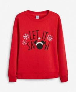 Mickey Let It Snow Christmas Sweatshirt DAP