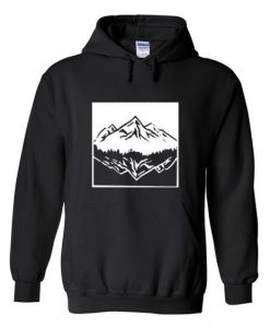 Mountain upside down hoodie DAP