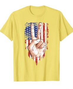 Peace symbol Flag T-Shirt DAP