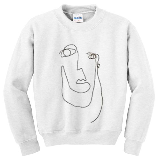 Picasso face sweatshirt DAP