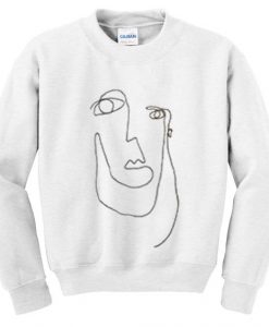 Picasso face sweatshirt DAP