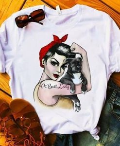 Pitbull Lady t shirt DAP