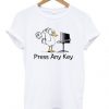 Press any key duck t-shirt DAP