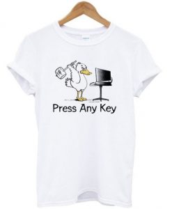 Press any key duck t-shirt DAP