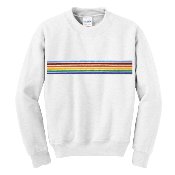 Rainbow Stripe Sweatshirt DAP