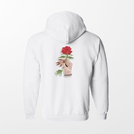 Rose Hand Back Hoodie DAP