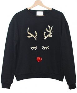 Sequin deer Sweatshirt DAP