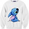 Stitch White Sweatshirt DAP