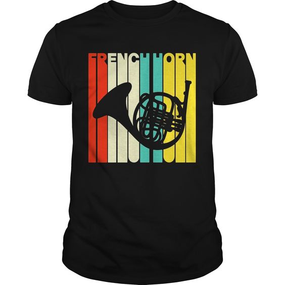 Style French Horn Silhouette T Shirt DAP