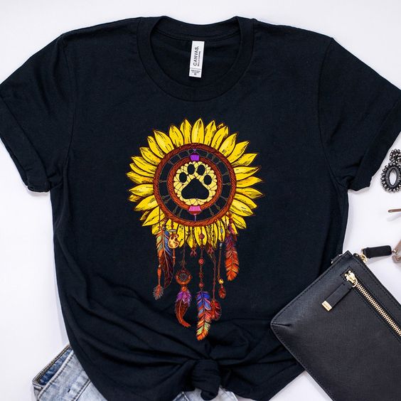 Sunflower paw Dreamcatcher Shirt DAP