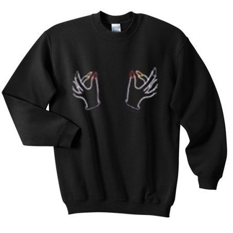 Twin hand boobs sweatshirt DAP