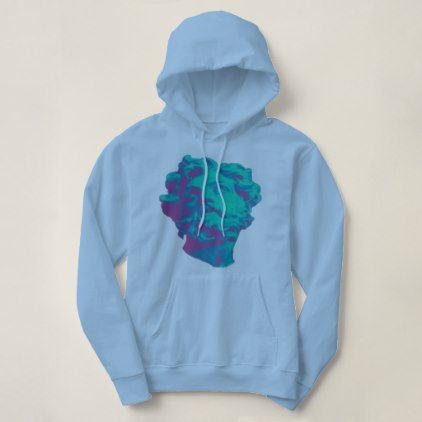 Vaporwave Aesthetic Glitch Statue Hoodie DAP