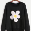 WHITE FLOWER Sweatshirt DAP