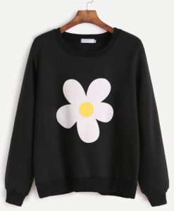 WHITE FLOWER Sweatshirt DAP