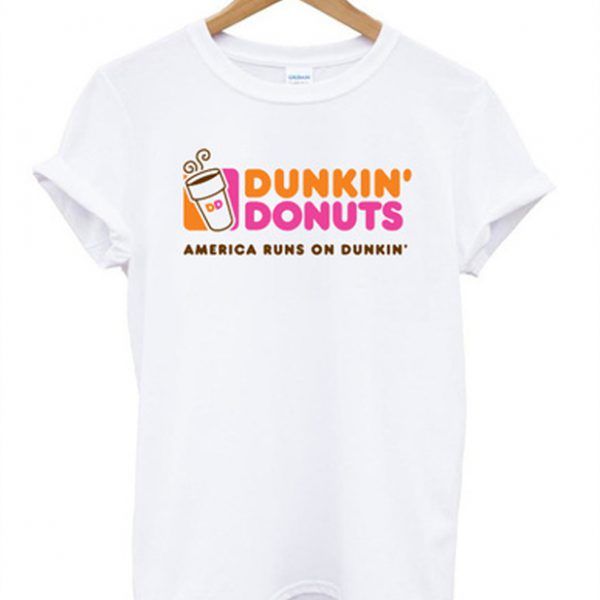 dunkin donuts america runs on dunkin tshirt DAP
