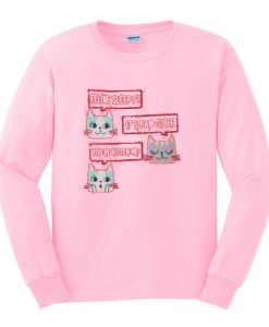 feeline sleepy it’s paw sible sweatshirt DAP