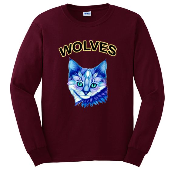 wolves cat sweatshirt ZNF08