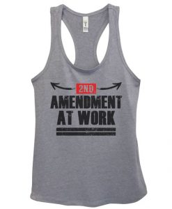 2nd Amendment At Work Womens Fashion Funny Tank Top DAP