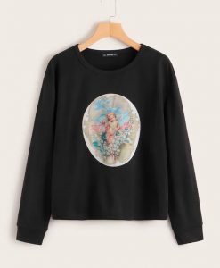 Angel Print Sweatshirt DAP