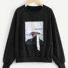 BLACK AND WHAITE SWEATSHIRT DAP