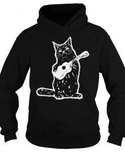 Black Cat Guitarist Hoodie DAP