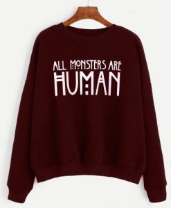 Burgundy Slogan Print Drop Shoulder Sweatshi DAPrt