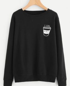 Coffee Print Sweatshirt DAP