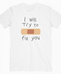 Coldplay I will Try To Fix You Tee Shirt DAP