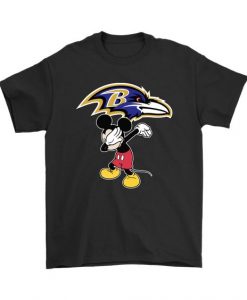 Dabbing Mickey Flippin' Love Baltimore Ravens Football Shirts DAP