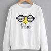 Drop Shoulder Graphic Print Sweatshirt DAP