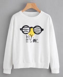 Drop Shoulder Graphic Print Sweatshirt DAP